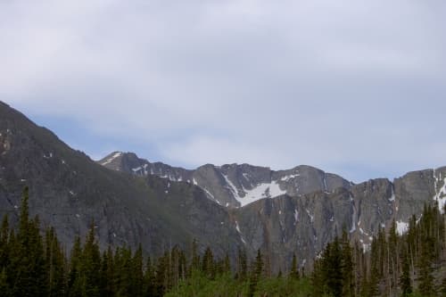 Mount Evans as seen from Chicago Lakes
