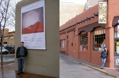 Georgia O'Keeffe Museum and Cafe Pasqual's in Sante Fe, New Mexico