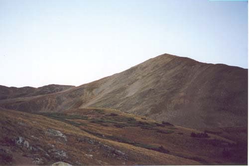 Huron Peak from the upper basin from South Creek Trailhead