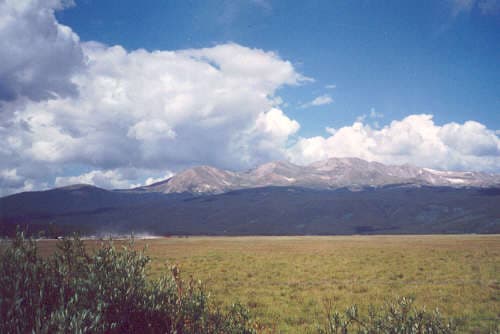 Mount Massive as seen from the campground turn off
