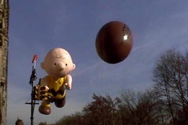 Charile Brown Balloon at the Macy's Thanksgivings Day Parade