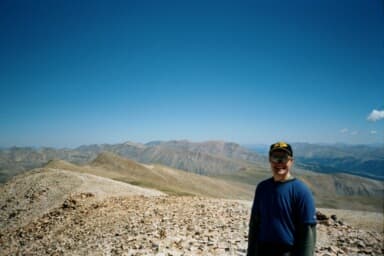 Mount Sherman Summit with the Lincoln Group in the background